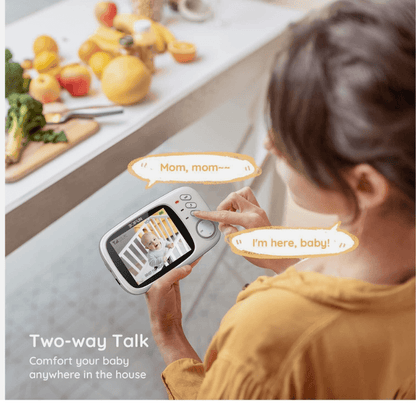 Baby-Bump™  2K Baby Monitor with 5 inch Split Screen Camera WiFi Camera Audio