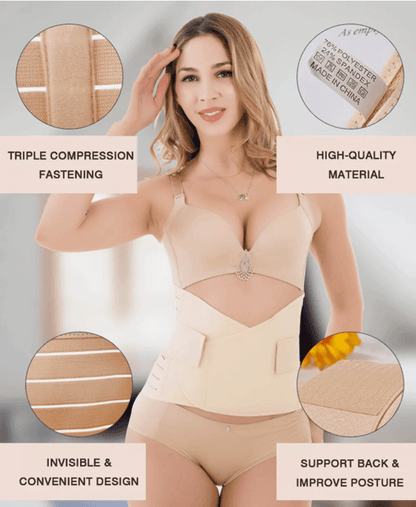 Baby-Bump™ Postpartum Postnatal Abdominal Support Belly Belt After Pregnancy Wrap