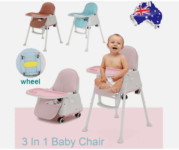 Baby-Bump™_3 in 1 Baby High Chair Infant Dining Eating Feeding Highchair 3IN1 Seat Toddler