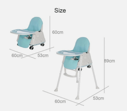 Baby-Bump™_3 in 1 Baby High Chair Infant Dining Eating Feeding Highchair 3IN1 Seat Toddler