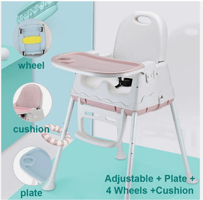 Baby-Bump™_3 in 1 Baby High Chair Infant Dining Eating Feeding Highchair 3IN1 Seat Toddler