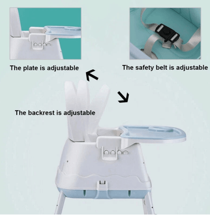 Baby-Bump™_3 in 1 Baby High Chair Infant Dining Eating Feeding Highchair 3IN1 Seat Toddler